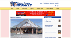 Desktop Screenshot of maconcountychronicle.com