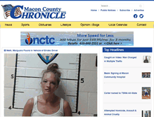 Tablet Screenshot of maconcountychronicle.com